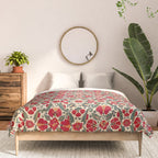 Bokhara Suzani 18th Century Floral Embroidery Print Comforter Gallery Image 3