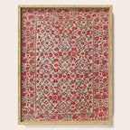 Bokhara Suzani 18th Century Floral Embroidery Print Serving Tray Gallery Image 1
