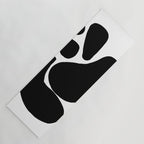 Footprints In Ink White Background Yoga Mat Gallery Image 1