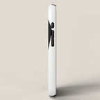 Footprints In Ink White Background iPhone Case Gallery Image 2