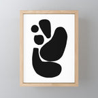 Footprints In Ink White Background Mini Art Print Gallery Image 1