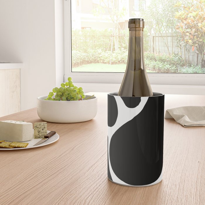 Footprints In Ink White Background Wine Chiller Gallery Image 4