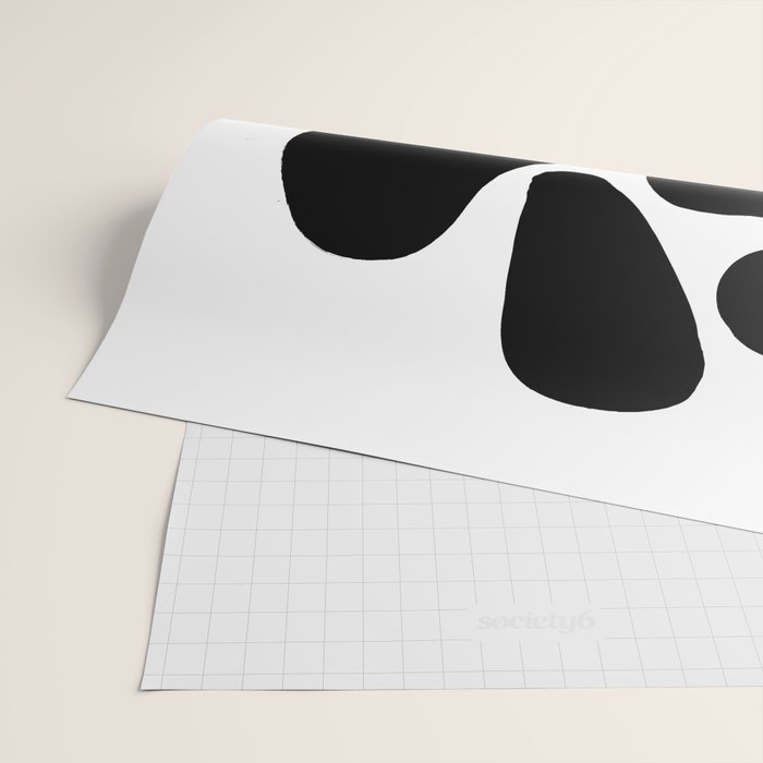 Footprints In Ink White Background Wrapping Paper Gallery Image 2