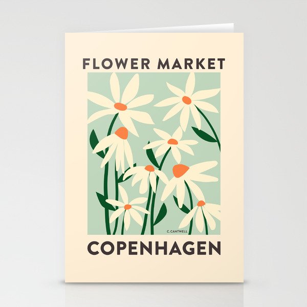 Flower Market Copenhagen - Matisse Inspired Stationery Card Gallery Image 2