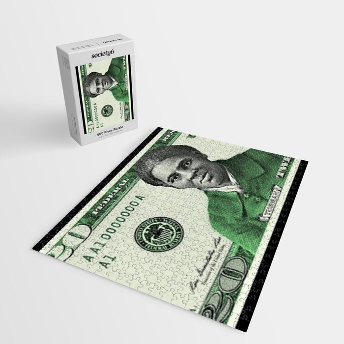 Proposed African American Icon Harriet Tubman Single U.S. Mint 20 Dollar bill Jigsaw Puzzle Gallery Image 2