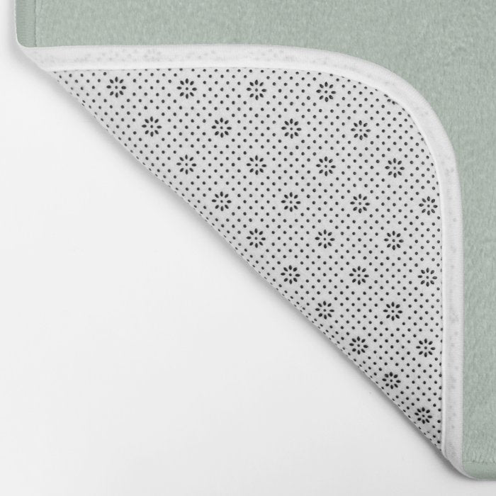 Light Sage Green Solid Bath Mat Gallery Image 2