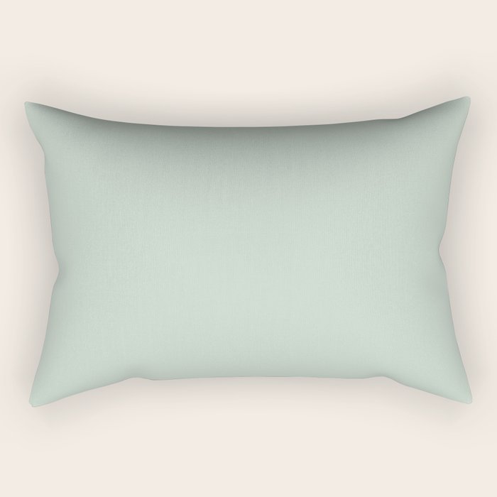 Light Sage Green Solid Rectangular Pillow Gallery Image 1