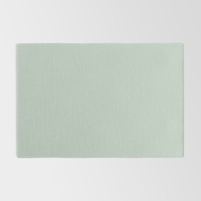 Light Sage Green Solid Rug Gallery Image 2