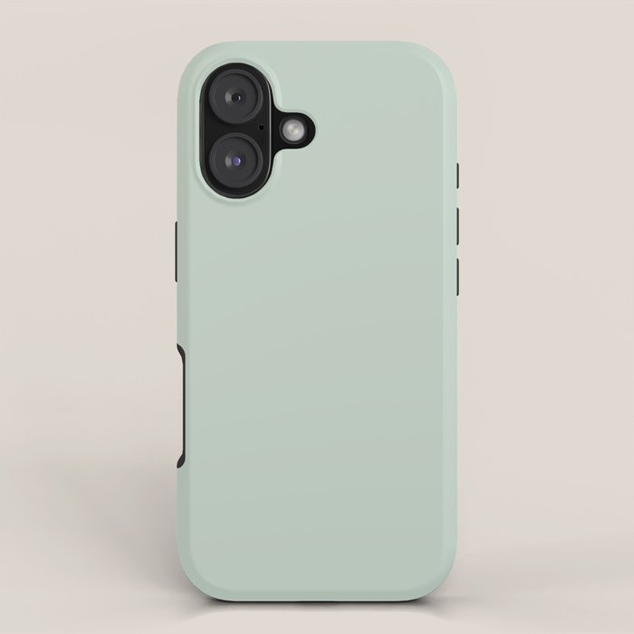 Light Sage Green Solid iPhone Case Gallery Image 1