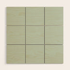 Light Sage Green Solid Wood Wall Art Gallery Image 1