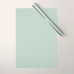 Light Sage Green Solid Wrapping Paper Gallery Image 1
