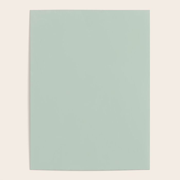Light Sage Green Solid Poster Gallery Image 1