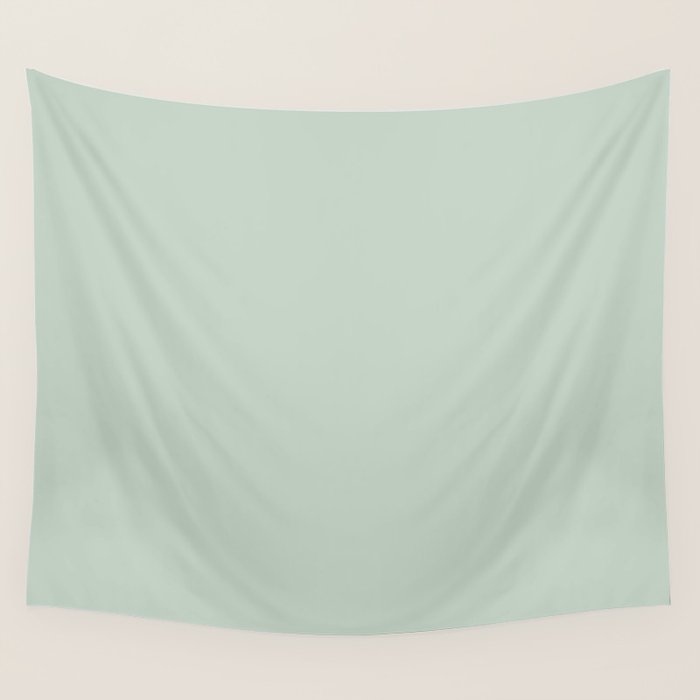 Light Sage Green Solid Wall Tapestry Gallery Image 4