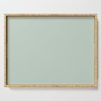 Light Sage Green Solid Serving Tray Gallery Image 1