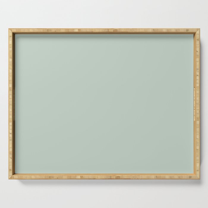 Light Sage Green Solid Serving Tray Gallery Image 1