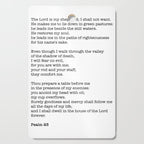 Psalm 23 Bible Verse Print - The LORD is my shepherd Cutting Board Gallery Image 1