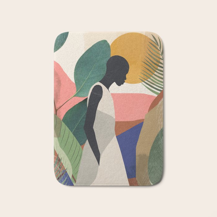 Tropical Girl Bath Mat Gallery Image 1