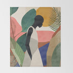 Tropical Girl Throw Blanket Gallery Image 2