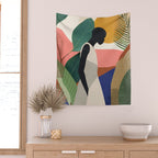 Tropical Girl Wall Tapestry Gallery Image 2