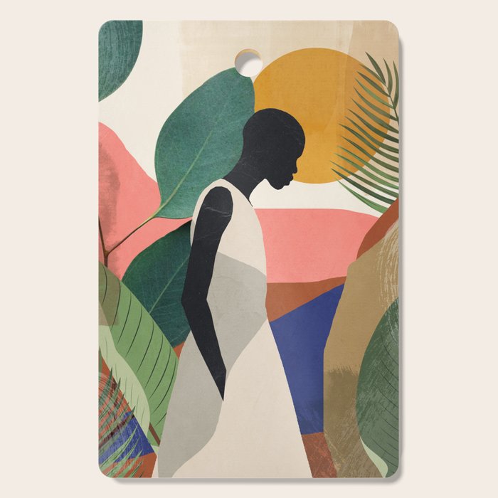 Tropical Girl Cutting Board Gallery Image 1