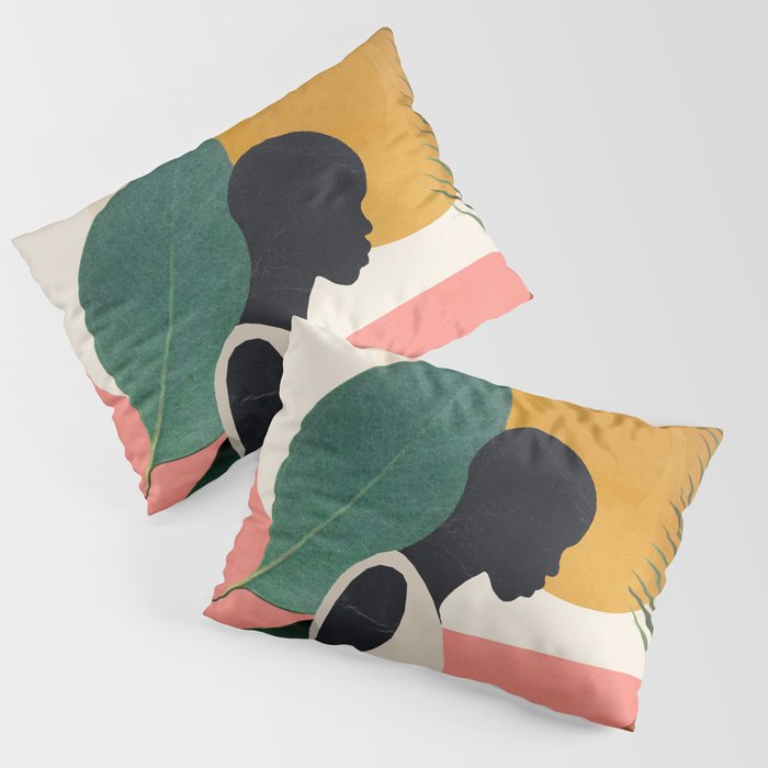 Tropical Girl Pillow Sham Gallery Image 3