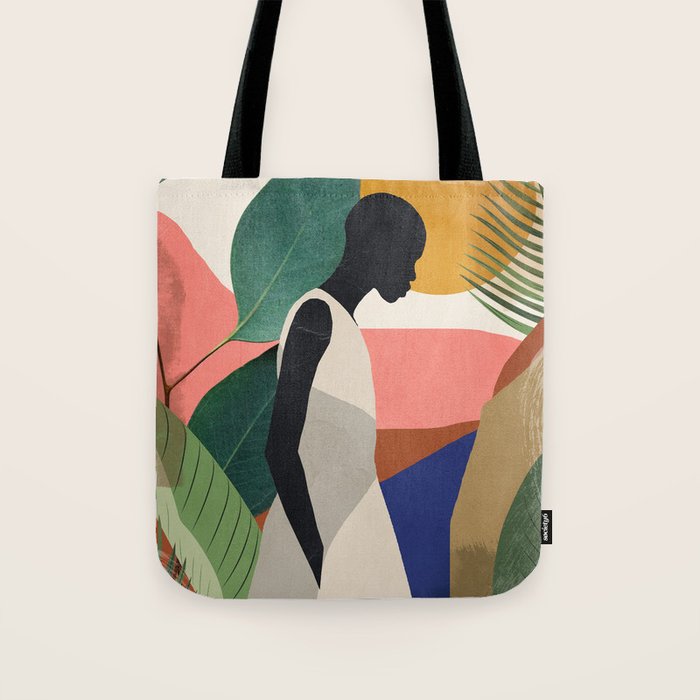 Tropical Girl Tote Bag Gallery Image 1