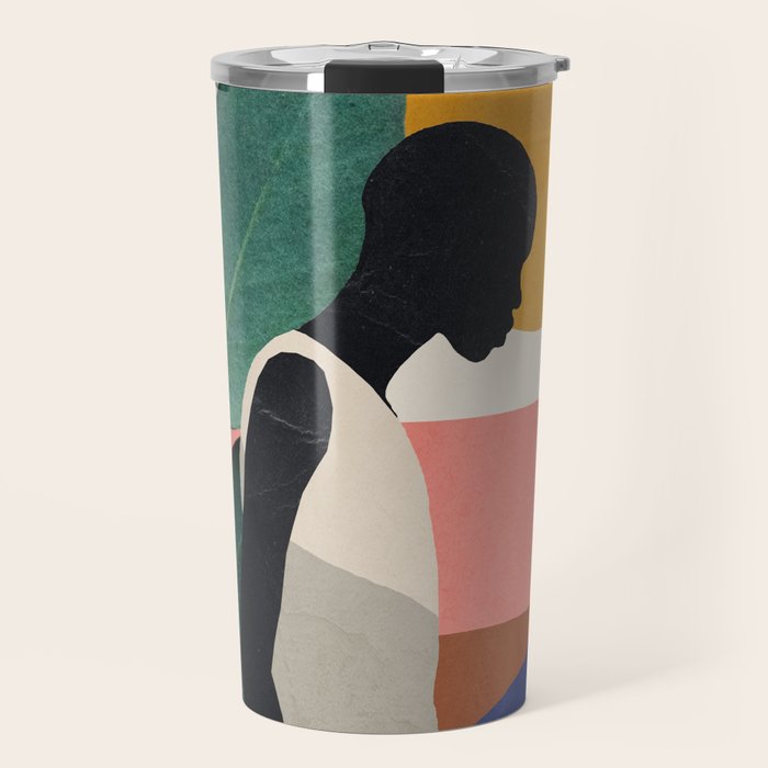 Tropical Girl Travel Mug Gallery Image 1