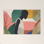 Tropical Girl Welcome Mat Gallery Image 1
