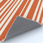Classic Stripes XLVIII - Bright Retro Red Rug Gallery Image 4