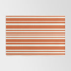 Classic Stripes XLVIII - Bright Retro Red Rug Gallery Image 2