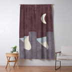 LANDSHAPES / Desert - Night Window Curtain Gallery Image 5