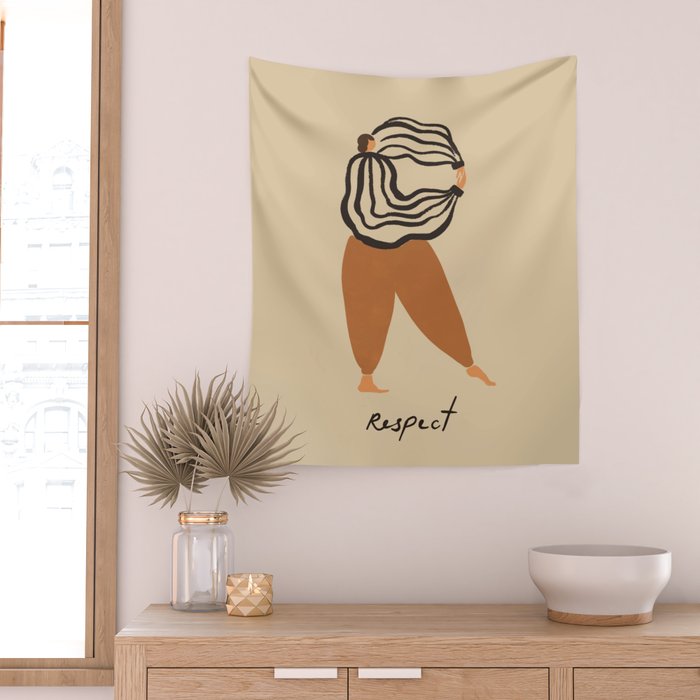 R for Respect Wall Tapestry Gallery Image 2