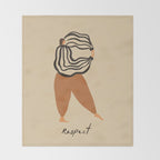 R for Respect Throw Blanket Gallery Image 2