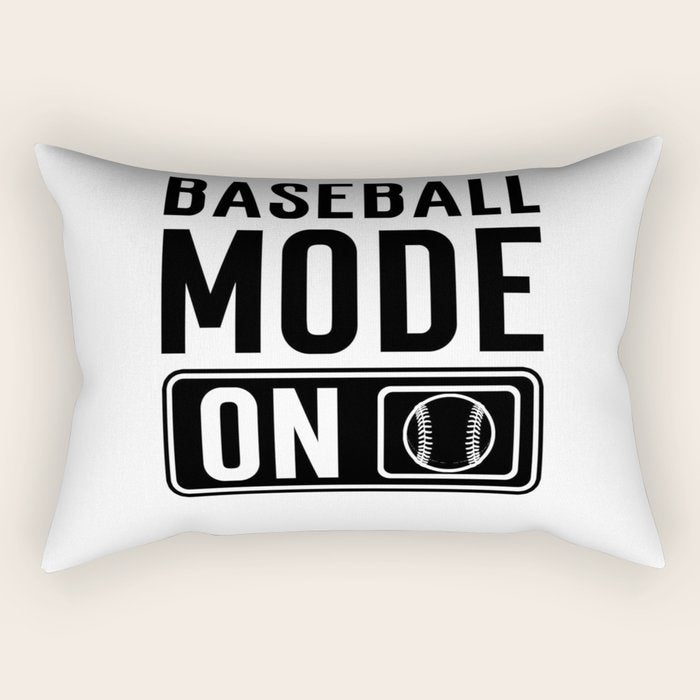 Baseball Mode On Rectangular Pillow Gallery Image 1