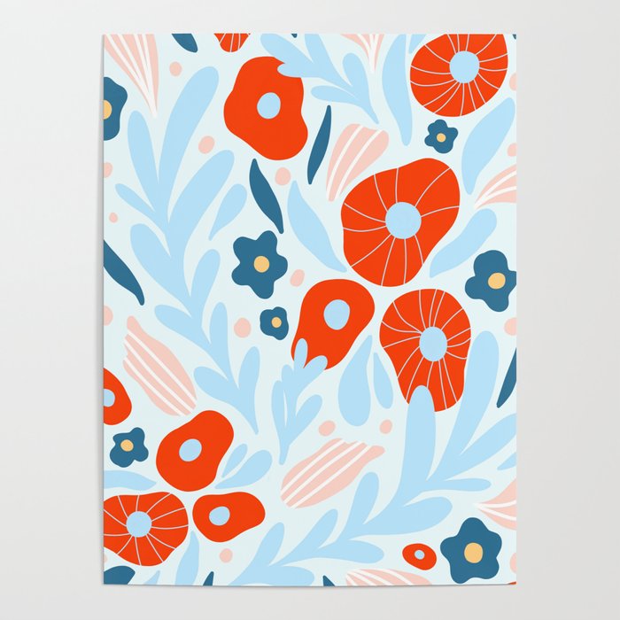 Red flowers Poster Gallery Image 1