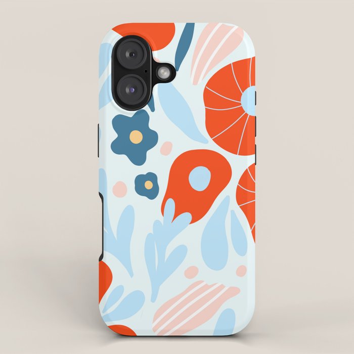 Red flowers iPhone Case Gallery Image 1