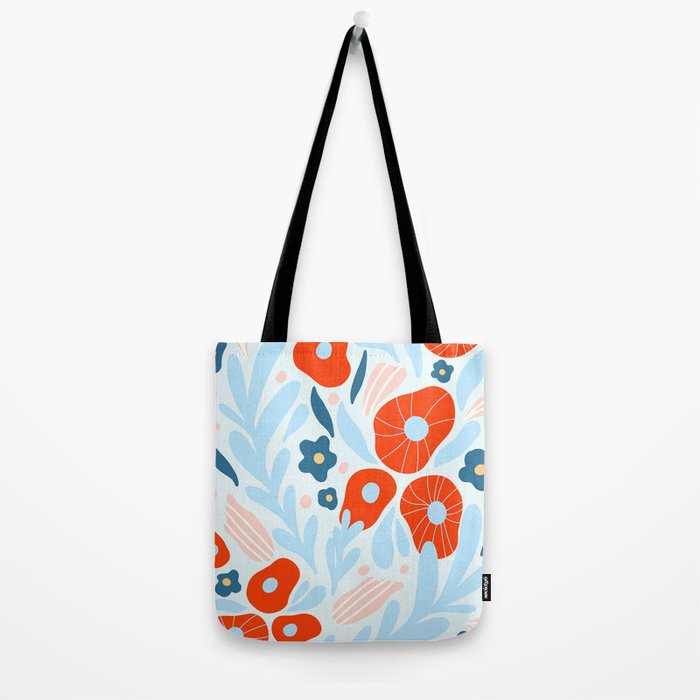 Red flowers Tote Bag Gallery Image 2