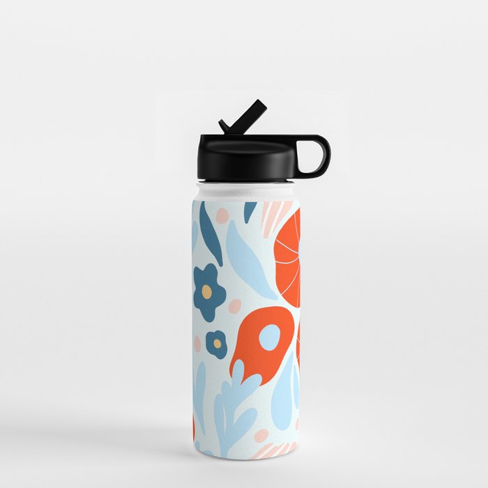 Red flowers Water Bottle Gallery Image 1