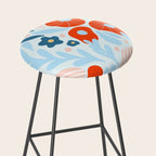Red flowers Stool Gallery Image 2