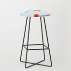 Red flowers Stool Gallery Image 1