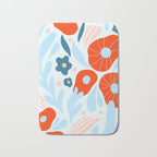 Red flowers Bath Mat Gallery Image 1