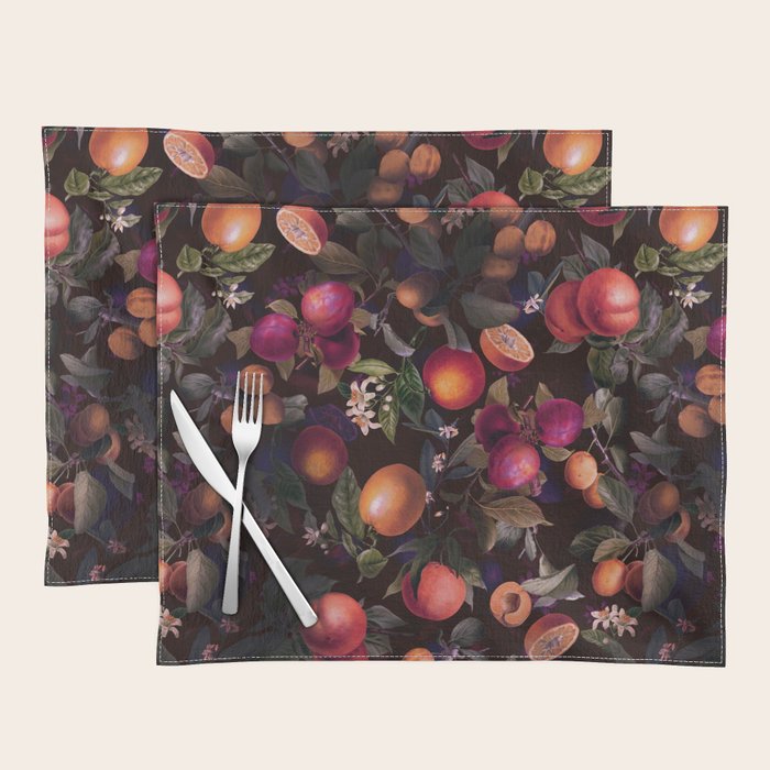 Vintage Fruit Pattern XXIV Placemat Gallery Image 1