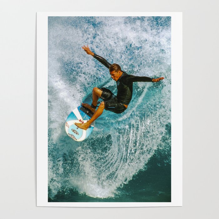 Andy Irons,  surfing on the North Shore Poster Gallery Image 1