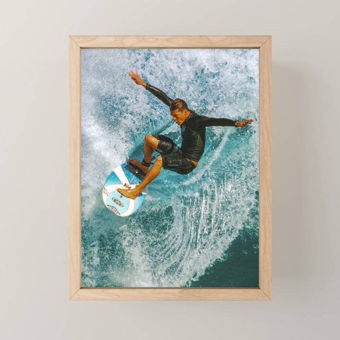 Andy Irons,  surfing on the North Shore Mini Art Print Gallery Image 1