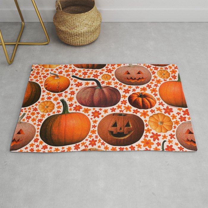Pumpkin Collage Rug Gallery Image 1