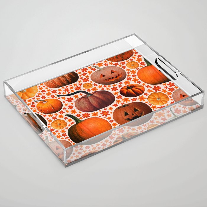Pumpkin Collage Acrylic Tray Gallery Image 1