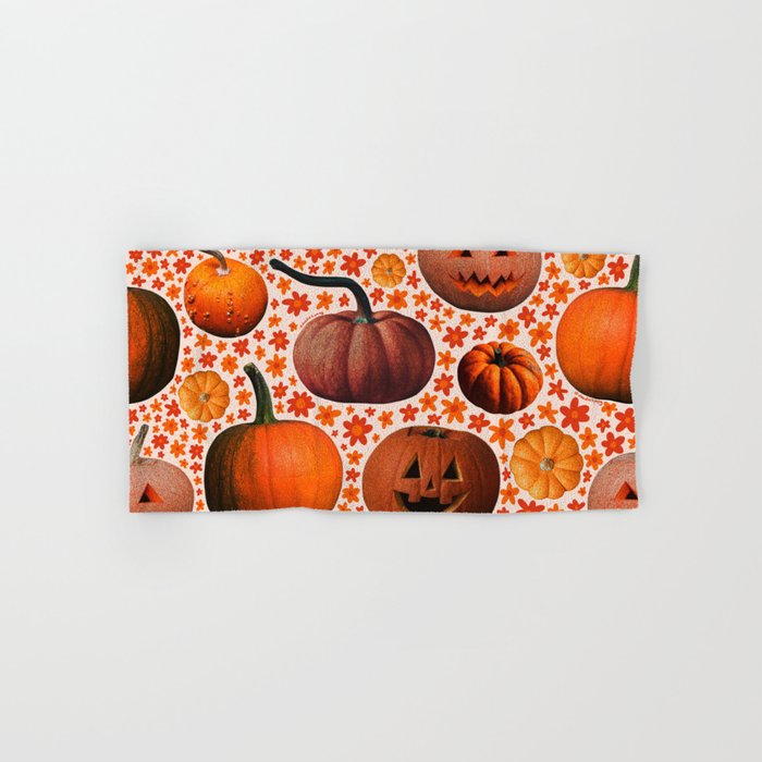 Pumpkin Collage Bath Towel Gallery Image 1