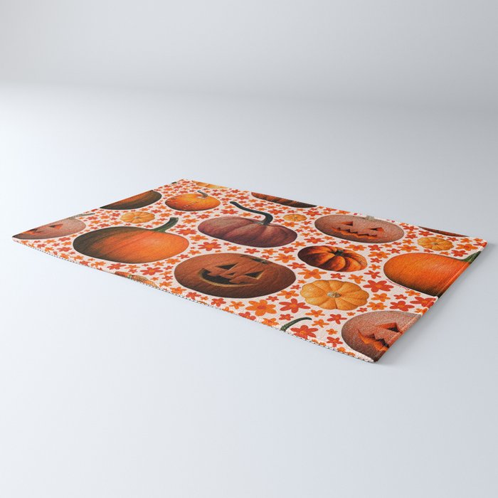 Pumpkin Collage Rug Gallery Image 3