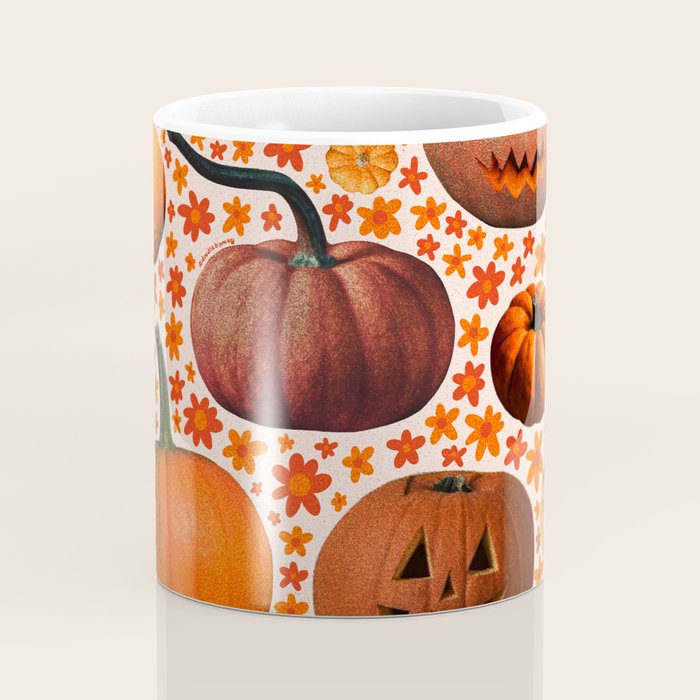 Pumpkin Collage Coffee Mug Gallery Image 4