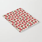 Hand Drawn Vintage Strawberry Pattern Notebook Gallery Image 2